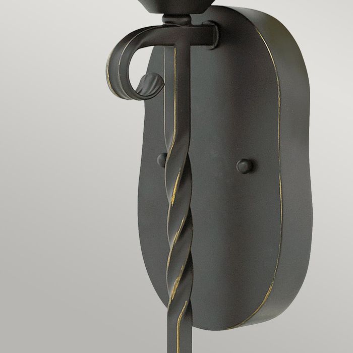 Casa 1 Light Wall Light - Olde Black