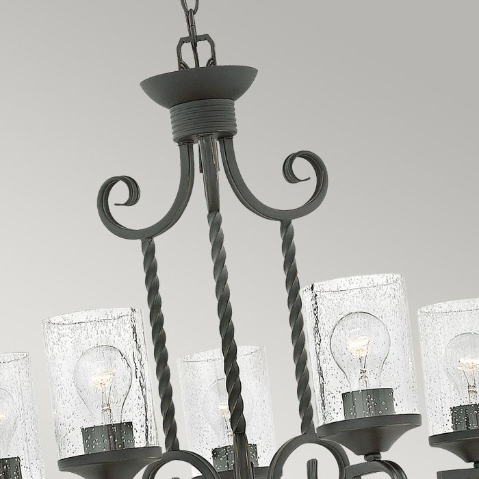 Casa 5 Light Chandelier - Olde Black