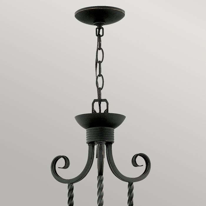 Casa 5 Light Chandelier - Olde Black