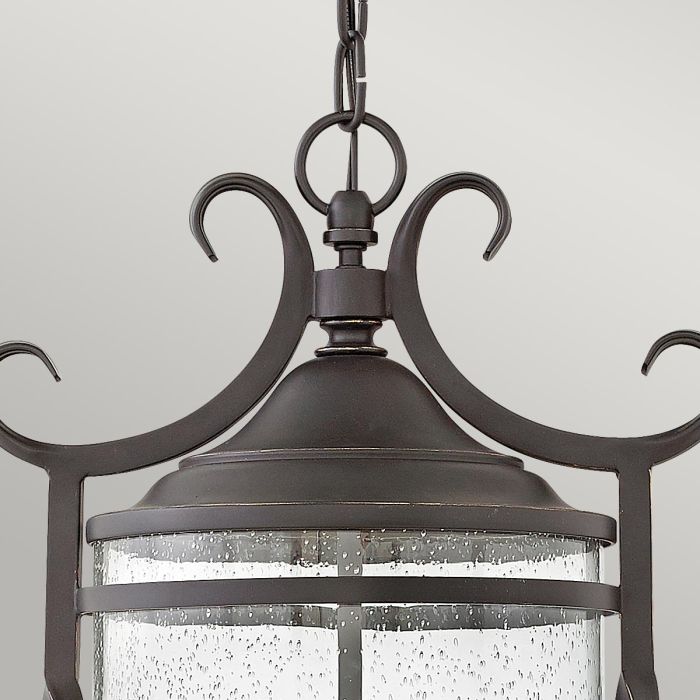 Casa 3 Light Chain Lantern - Olde Black