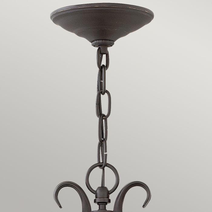 Casa 3 Light Chain Lantern - Olde Black