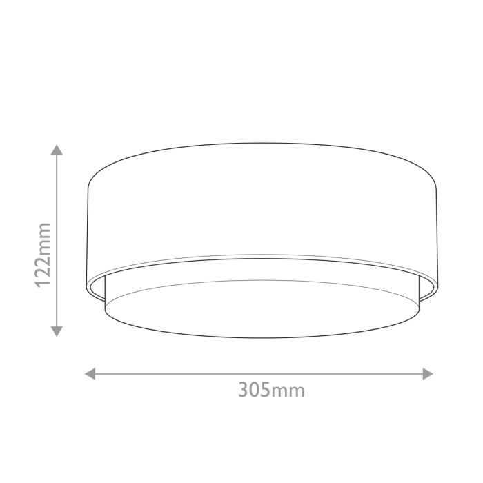 Cedric Flush Small Mount - Lacquered Brass