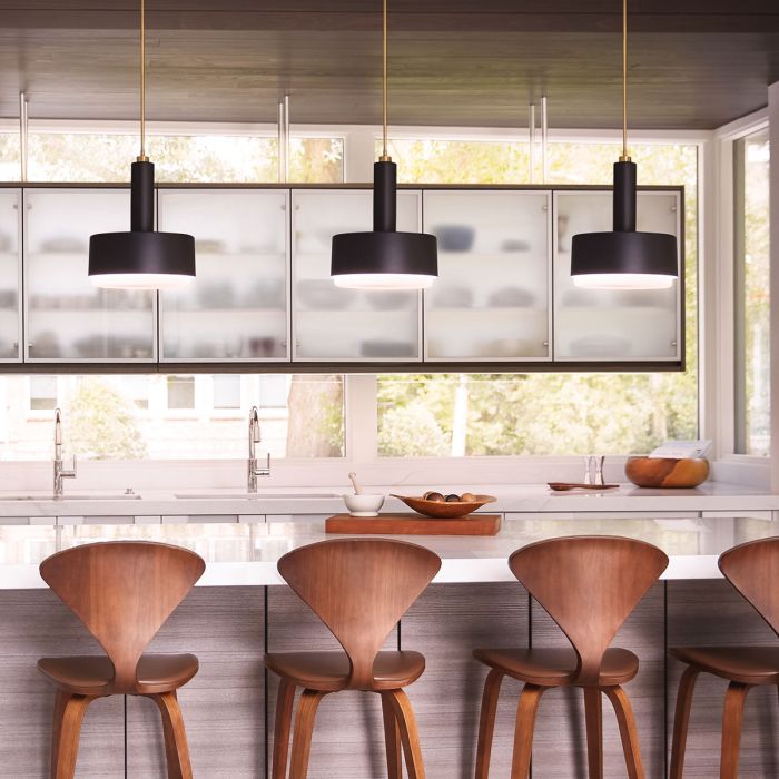 Cedric Medium Pendant - Black