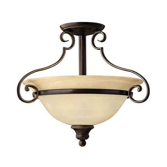 Cello 2 Light Semi-Flush - Antique Bronze