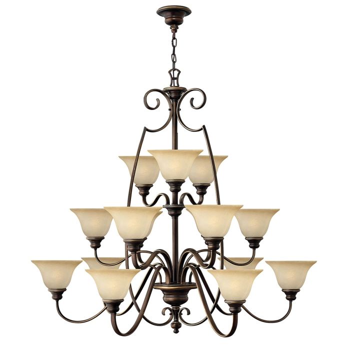 Cello 15 Light Chandelier - Antique Bronze