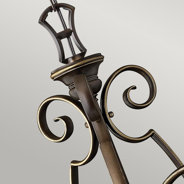 Cello 3 Light Chandelier - Antique Bronze