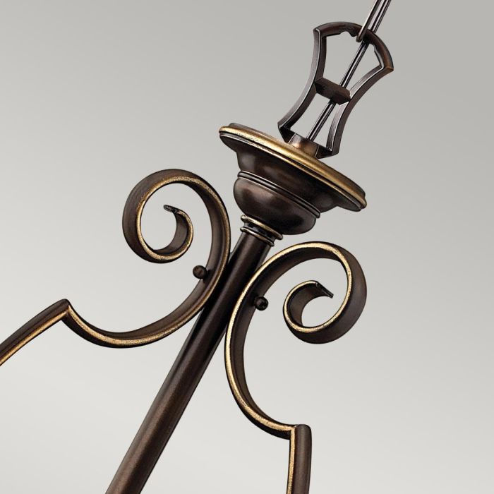 Cello 6 Light Chandelier - Antique Bronze