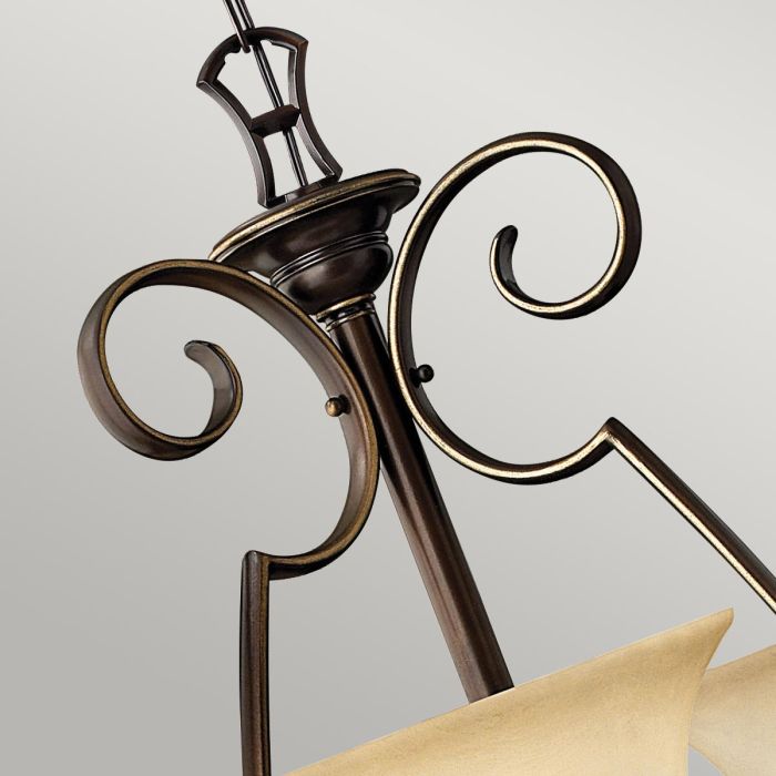 Cello 9 Light Chandelier - Antique Bronze