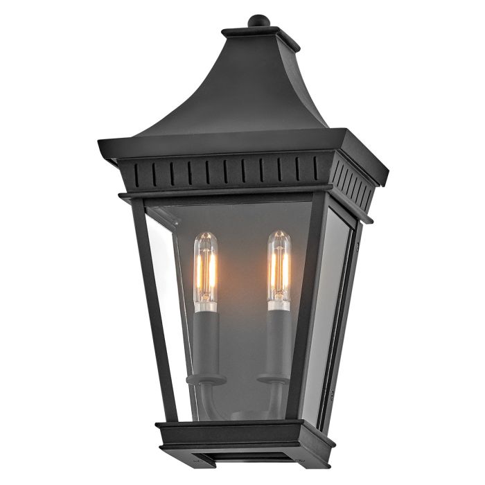 Chapel Hill Outdoor Half Wall Lantern - Museum Black