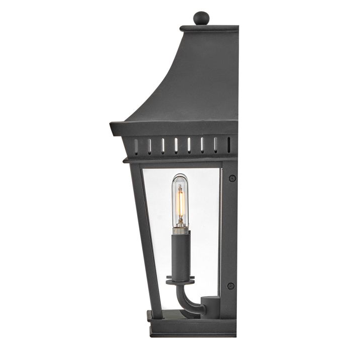 Chapel Hill Outdoor Half Wall Lantern - Museum Black