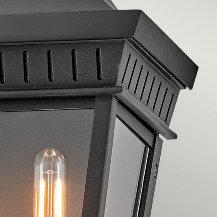 Chapel Hill Outdoor Half Wall Lantern - Museum Black