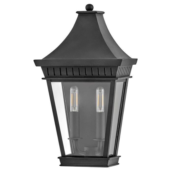 Chapel Hill Outdoor Half Wall Lantern - Museum Black