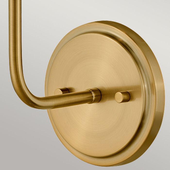 Clarke 1 lt Wall Light with Pull switch - Warm Brass & Black Metal Shade