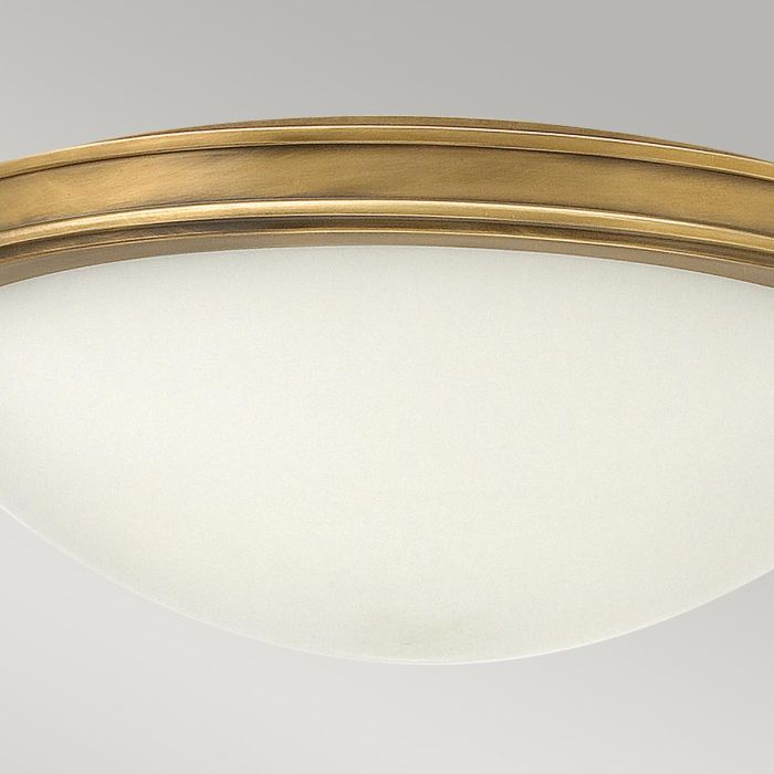 Collier 3 Light Large Flush - Heritage Brass