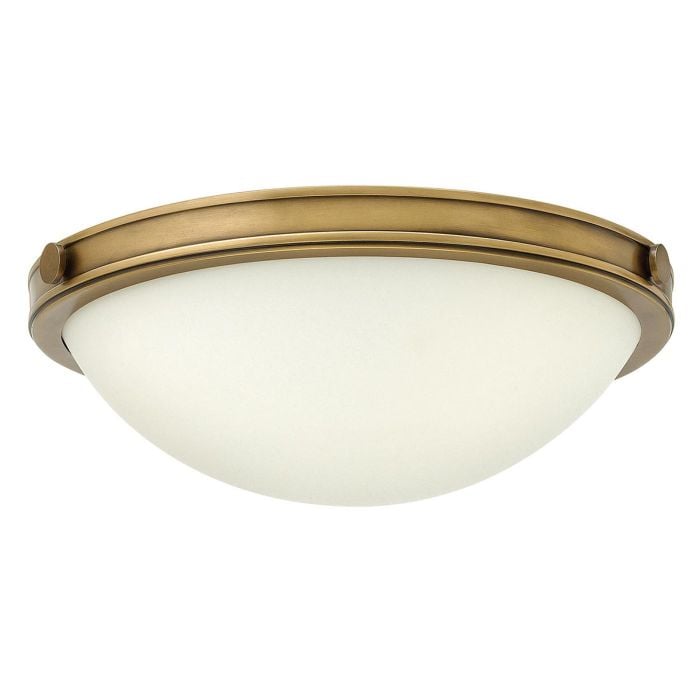 Collier 2 Light Small Flush - Heritage Brass