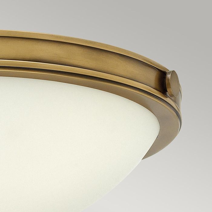 Collier 2 Light Small Flush - Heritage Brass