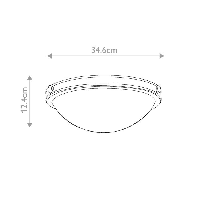 Collier 2 Light Small Flush - Heritage Brass