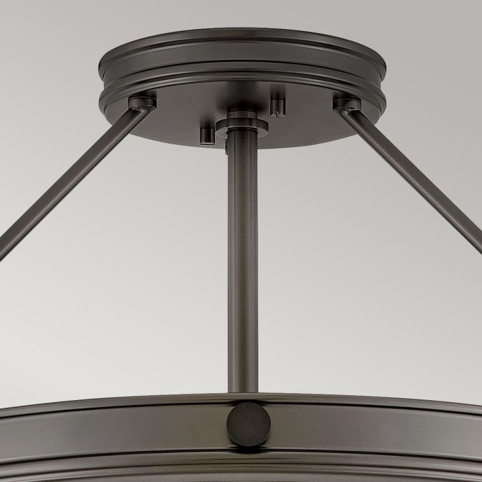 Collier 4 light Medium Semi-Flush - Black Oxide