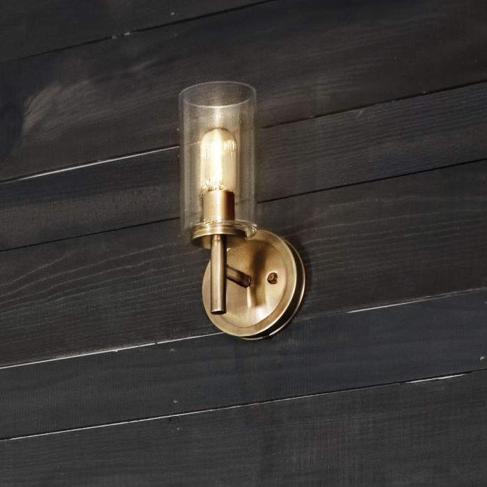 Collier 1 Light Wall Light - Heritage Brass