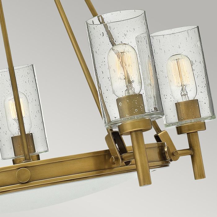 Collier 5 Light Chandelier - Heritage Brass
