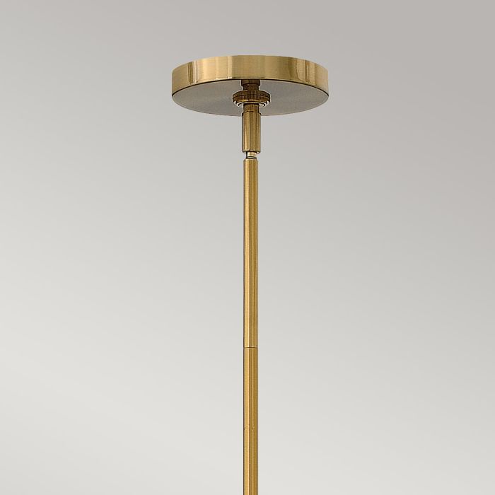 Congress 4 Light Clear Tiered Glass Chandelier - Brushed Caramel