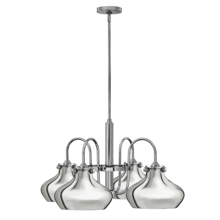 Congress 4 Light Chandelier - Chrome