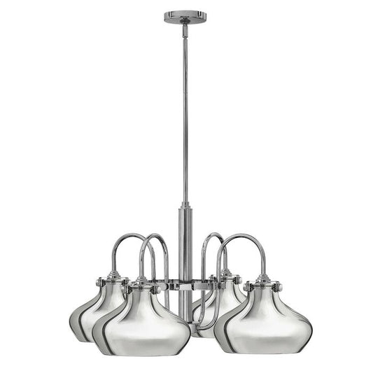 Congress 4 Light Chandelier - Chrome