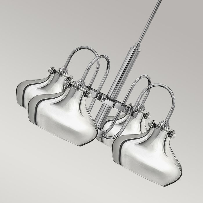 Congress 4 Light Chandelier - Chrome