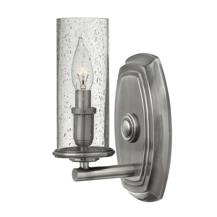Dakota 1 Light Wall Light - Polished Antique Nickel