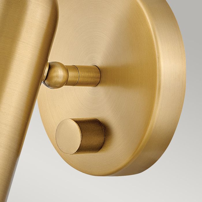 Dax LED Wall Light - Heritage Brass