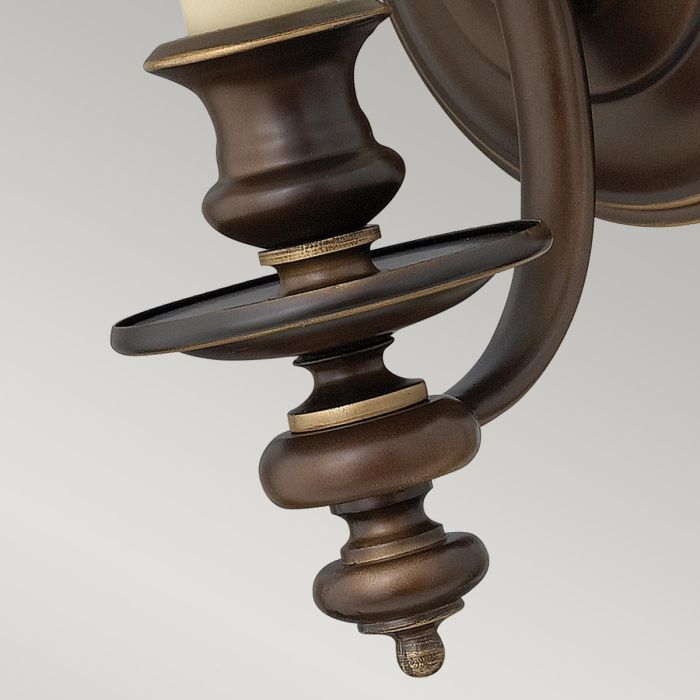 Dunhill 1 Light Wall Light - Royal Bronze