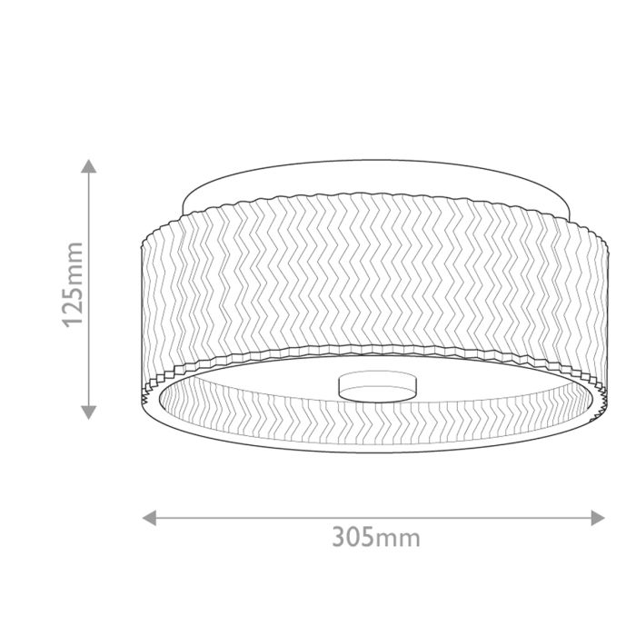 Elle 2 lt Small Flush - Black