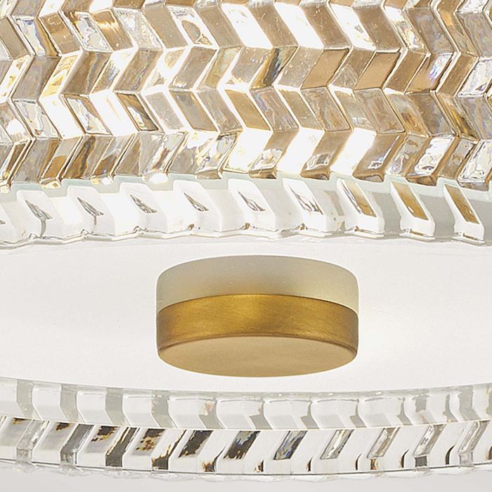 Elle 2 lt Small Flush - Heritage Brass