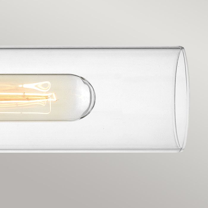 Ellison 2 lt Wall Light - Black with Brushed Nickel