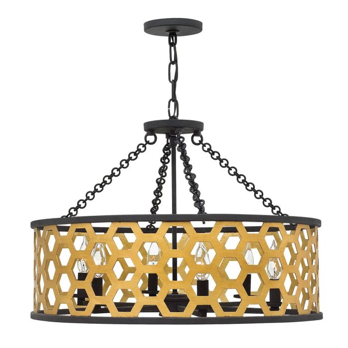 Felix 6 Light Pendant - Sunset Gold