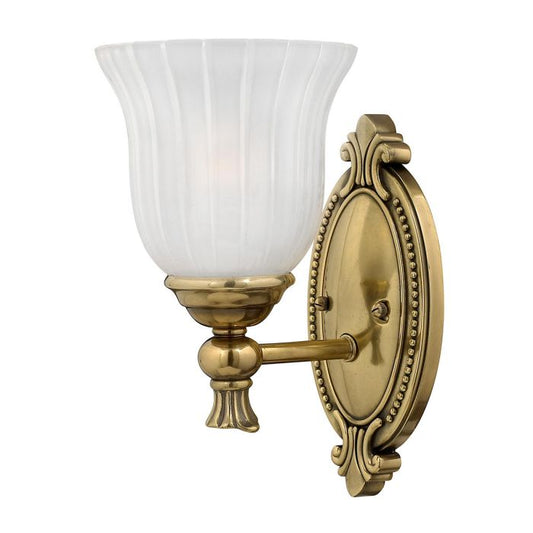Francoise 1 Light Wall Light - Burnished Brass