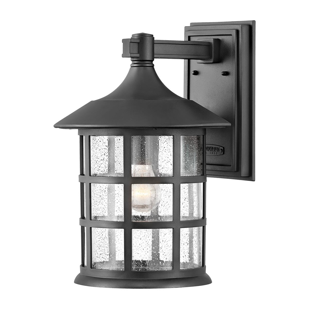 Freeport 1lt Large Wall Lantern – Textured Black