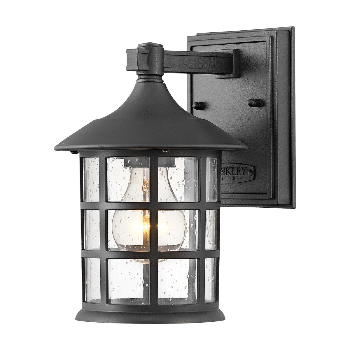 Freeport 1lt Small Wall Lantern – Textured Black