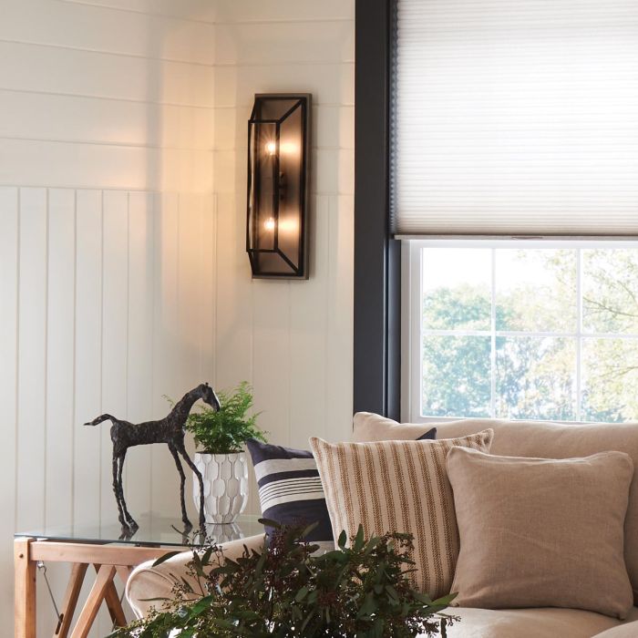 Fulton 2 Light Wall Light - Bronze and Brass