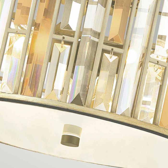 Gemma 3 Light Flush - Silver Leaf