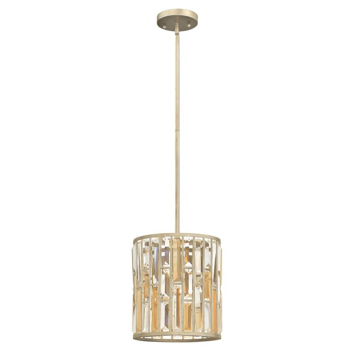 Gemma 1 Light Mini Pendant - Silver Leaf