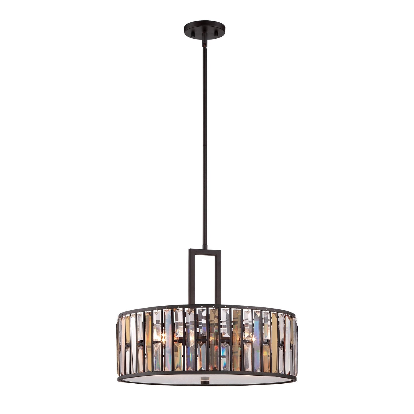 Gemma 3 Light Wide Pendant – Vintage Bronze