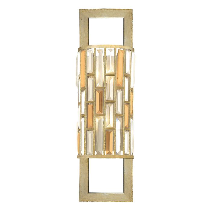 Gemma 2 Light Large Wall Light - Silver Leaf