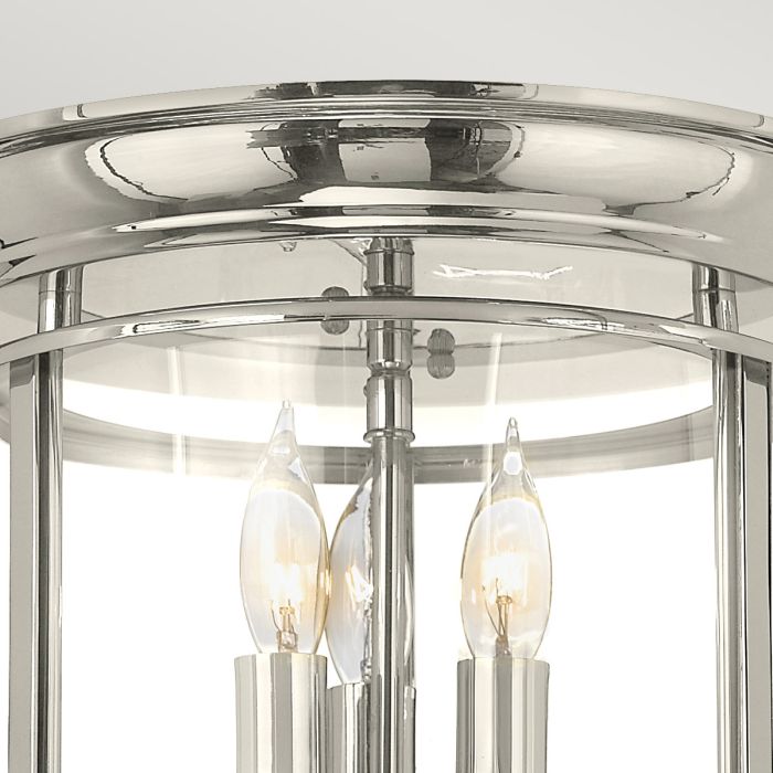 Gentry 3 Light Flush - Polished Nickel