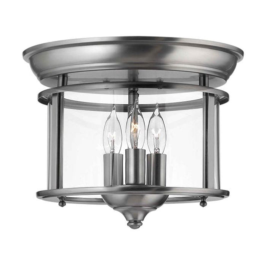 Gentry 3 Light Flush - Pewter