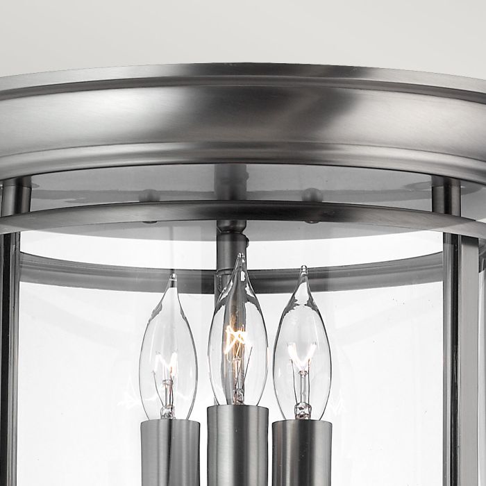 Gentry 3 Light Flush - Pewter