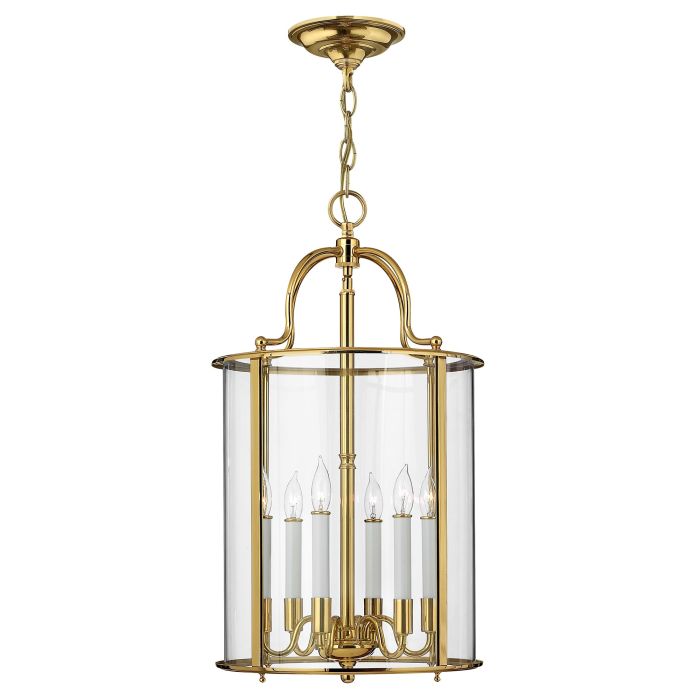 Gentry 6 Light Large Pendant - Polished Brass
