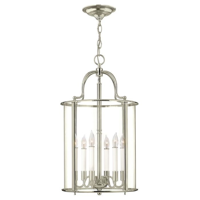 Gentry 6 Light Large Pendant - Polished Nickel