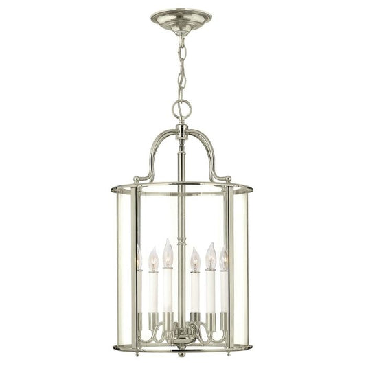 Gentry 6 Light Large Pendant - Polished Nickel