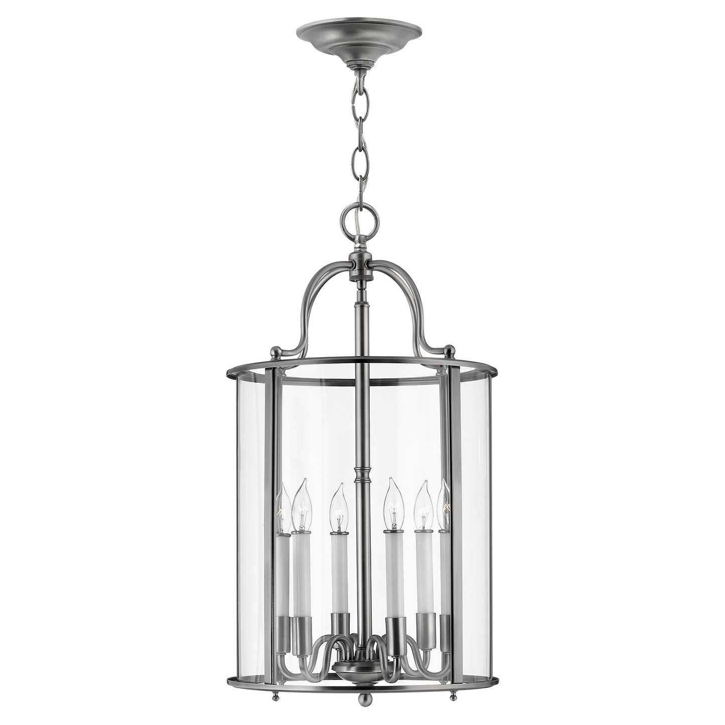 Gentry 6 Light Large Pendant – Pewter